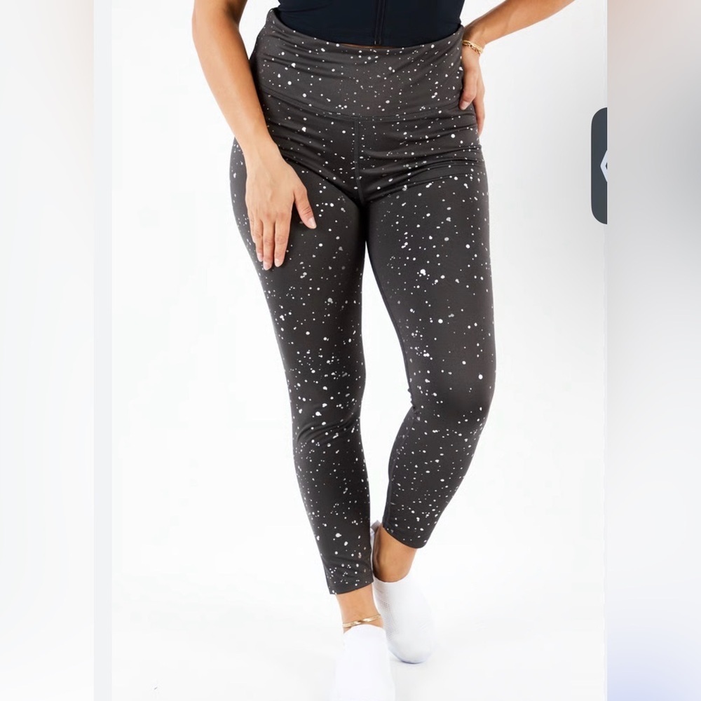 Nine West High Waisted Leggings Black / White MSRP $80